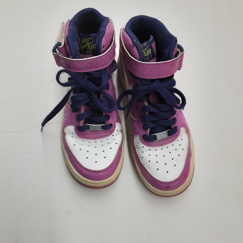 Nike Air Force 1 Girls Pink High Tops Size 5